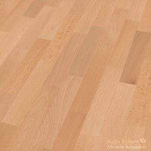 2-Schicht Parkett Buche Natur - vorgeölt - Stabparkett - NaBo Parkett Leipzig