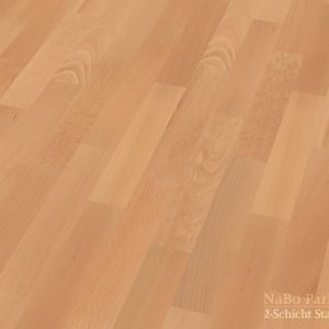 2-Schicht Parkett Buche Natur - matt lackiert - Einzelstab Parkett Perspektive - NaBo Parkett