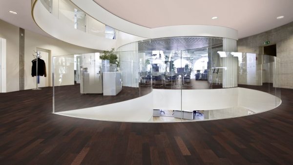 2-Schicht Parkett Wenge Select-Natur - Einzelstab matt lackiert - Ambiente Büro - NaBo Parkett