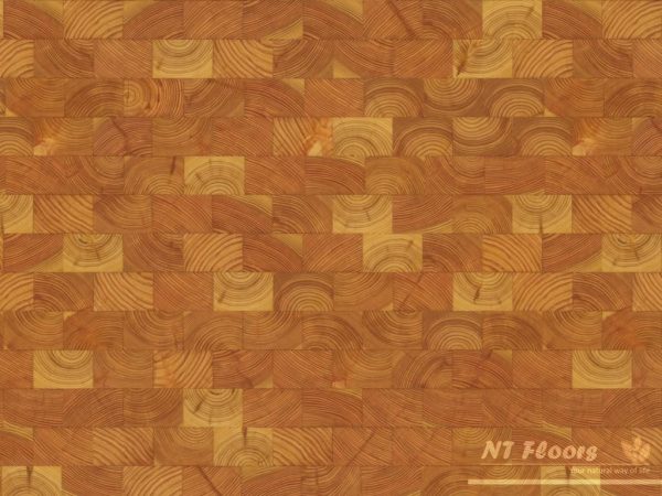 Holzpflaster Lärche (europäisch) RE - Ansicht gerade - NT Floors Massivparkett für repräsentative Räume
