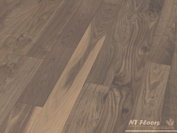 Massivholzdiele Nussbaum amerikanisch Eleganz-Natur - vorgeschliffen, naturbelassen roh - NT Floors Leipzig