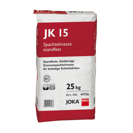 JOKA Spachtelmasse JK 15 - standfeste Zement Spachtelmasse für Schichtdicken bis 10mm - NT Floors Parkett & Dielenmanufaktur Leipzig