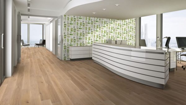 Eiche Massivdielen Rustikal weiß – Bild 6