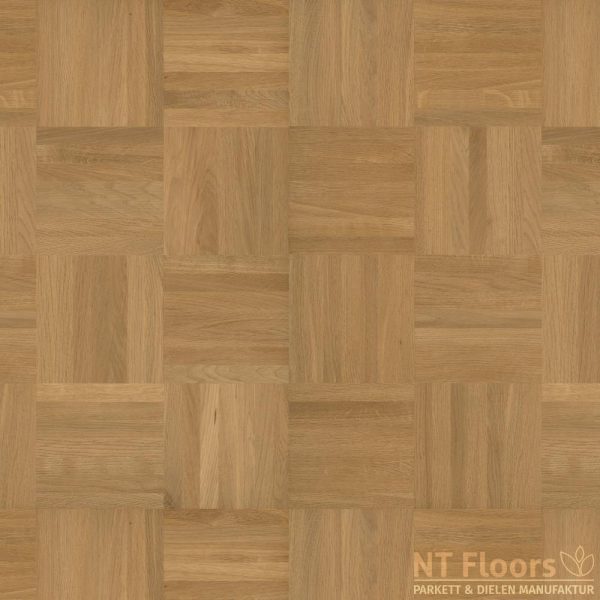 Mosaikparkett Eiche Select-Natur - Würfel Verband - Massivparkett 8mm als Musterboden - NT Floors Leipzig