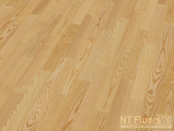 Stabparkett Esche Select-Natur, gebürstet natur geölt - 15/22 x 500 x 70mm - NT-Floors Parkett & Dielenmanufaktur Leipzig