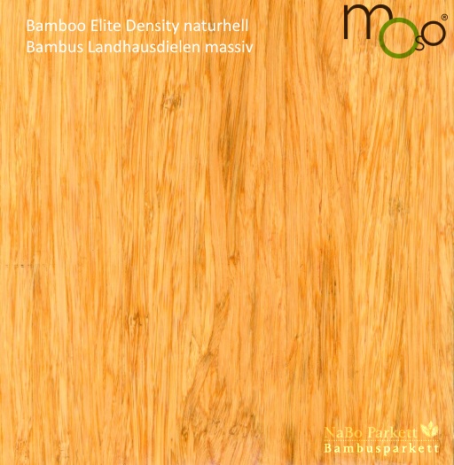 Bambus Landhausdielen massiv Density naturhell – Moso Elite - geschliffen, lackiert oder geölt - NaBo Parkett Bambusboden Leipzig