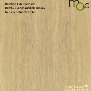 Bamboo Elite Premium Density naturhell White – Moso Bambus Landhausdielen - geschliffen, lackiert mit Klick-System - NaBo Parkett Bambusboden Leipzig