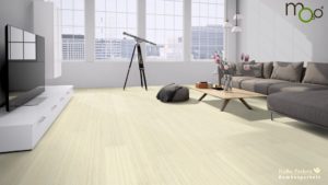 Moso Bamboo Elite Premium - Bambus 3-Schicht Dielen - Hochkantlamelle naturhell white - Wohnzimmer