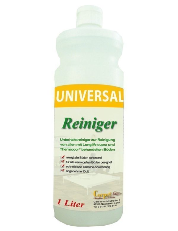 Universal Reiniger - Pflegemittel für PU-versiegelte und Thermocor beschichtete Bodenbeläge - Universal Reinigungsmittel by Naturboden & Türen Fründ Leipzig