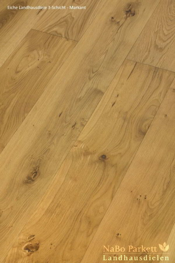 Eiche Landhausdiele Mehrschicht Parkett - Markant Sortierung - NaBo Parkett Leipzig