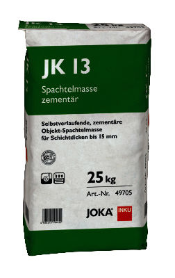 JOKA Spachtelmasse JK 13 - selbstverlaufende Zement Spachtelmasse für Schichtdicken bis 15mm - NaBo Parkett Zubehör Leipzig