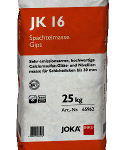 JOKA Spachtelmasse JK 16 - hochwertige und sehr emissionsarme Gips Spachtelmasse für beliebige Schichtdicken bis 30mm - NaBo Parkett Zubehör Leipzig