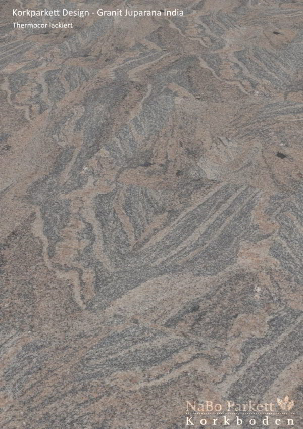 Korkboden NATURA DESIGN - Granit Juparana India, Thermocor lackiert - NaBo Parkett Corkstone Leipzig