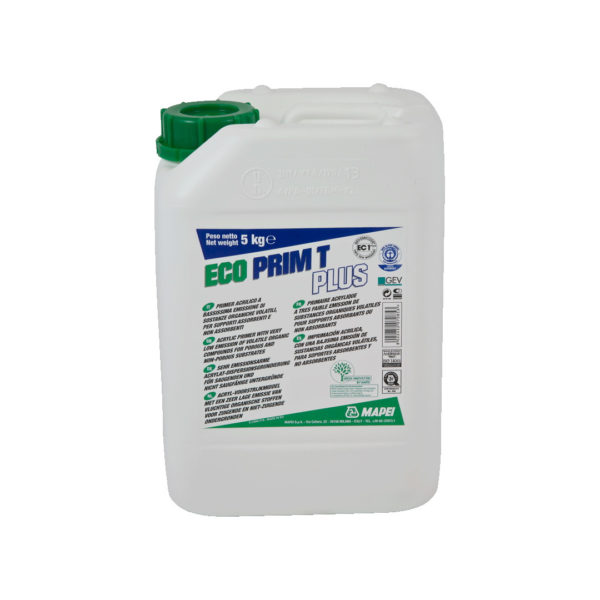 Mapei Grundierung Eco Prim T Plus - Universal Grundierung Konzentrat für alle saugenden und nichtsaugenden Untergünde, Haftvermittler auf Altuntergründen, zur Herstellung einheitlicher Saugfähigkeit - NaBo Parkett Zubehör Leipzig