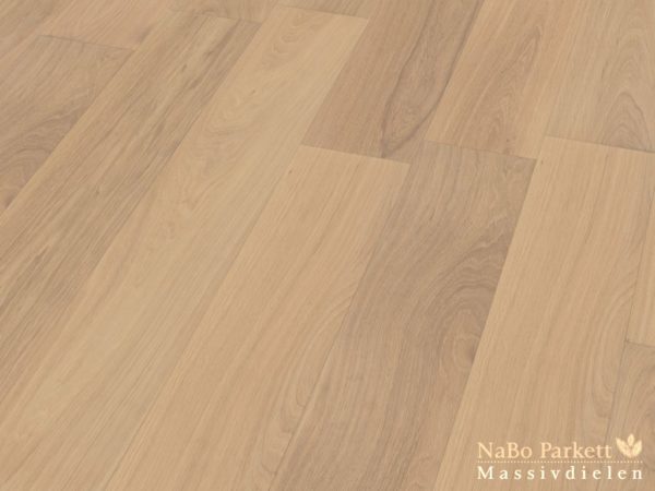 Eiche Massivdielen Eleganz 15/22mm - (15%) weiß geölt + geschliffen - NaBo Parkett Leipzig