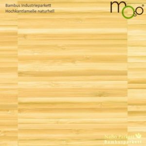 Bambus Industrieparkett Hochkantlamelle naturhell – Moso bamboo industriale - naturbelassen, roh - NaBo Parkett Bambusboden Leipzig
