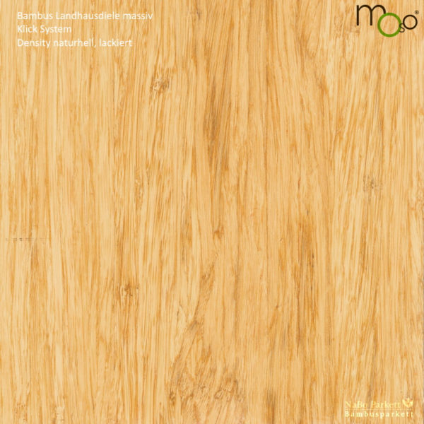 Bambus Landhausdiele massiv Density naturhell – Moso bamboosolida - lackiert - NaBo Parkett Bambusboden Leipzig