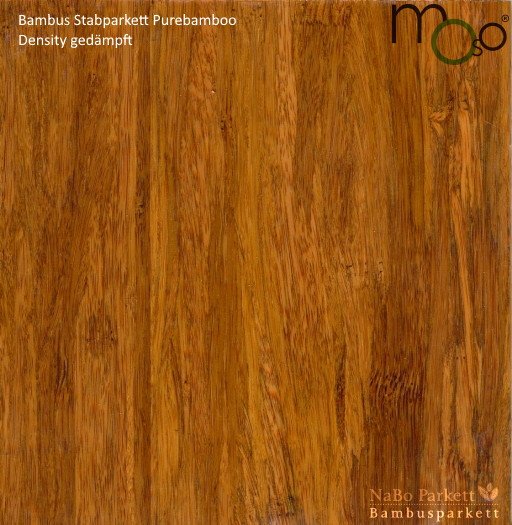 Bambus Stabparkett Density gedämpft – Moso purebamboo - geschliffen, lackiert - NaBo Parkett Bambusboden Leipzig