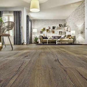 JOKA Laminatboden Skyline - Oak kolonial brown 5792 - 1-Stab Landhausdiele mit V2 Fase - Ambiente