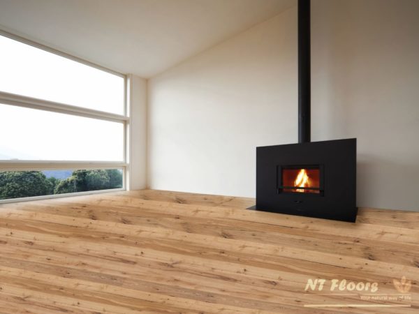 NT Floors Landhausdiele Eiche Country LIFE - gebürstet, farblos natur endgeölt - Ambiente