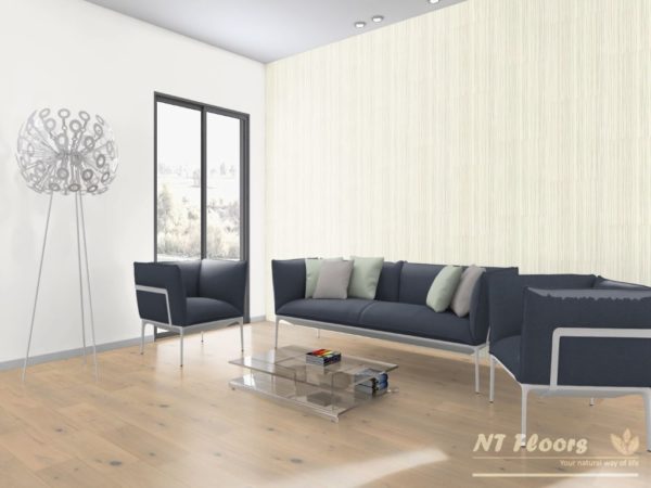 NT Floors Landhausdiele Eiche Country weiß - gebürstet, weiß natur endgeölt - Ambiente