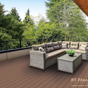 NT Floors WPC Terrassendielen - hellbraun genutet