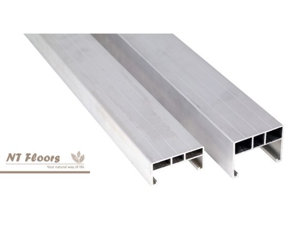 Aluminium Unterkonstruktion für Holz und WPC Terrassen - 26/40 x 60 x 4000mm - NT Floors