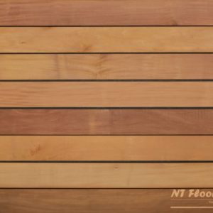 Holz Terrassendiele Garapa PRIME - beidseitig glatt - naturbelassen roh