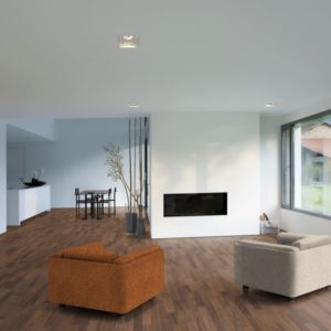 2-Schicht Parkett Nussbaum amerikanisch Select-Natur - 11x70x490mm ++ Ambiente, Wohnzimmer - NaBo Parkett Leipzig