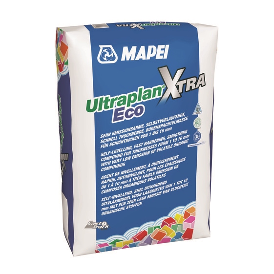 Mapei Spachtelmasse Ultraplan Xtra Eco - zementär Spachteln von 1,0 - 15,0mm unter PVC-, Linoleum, Kork + Parkett Böden - NT Floors Parkett & Dielenmanufaktur Leipzig