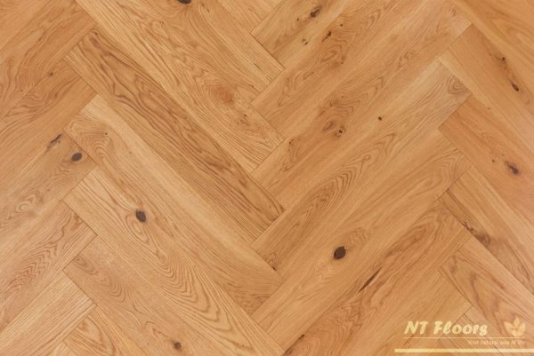 NT Floors 2-Schicht Fertigparkett Eiche Fischgrät Natur - natur vorgeölt