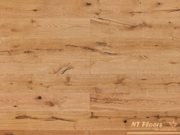 NT Floors Landhausdiele Eiche Rustikal - gebürstet farblos vorgeölt (American Wood Oil)
