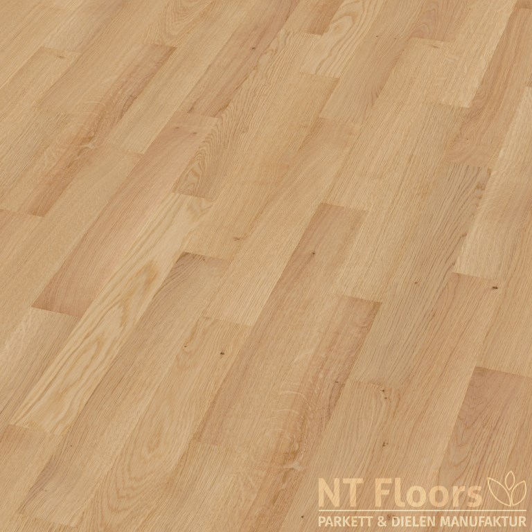 Stabparkett Eiche Select-Natur 10mm - geschliffen, farblos vorgeölt - Massivparkett aus der NT Floors Parkett & Dielen