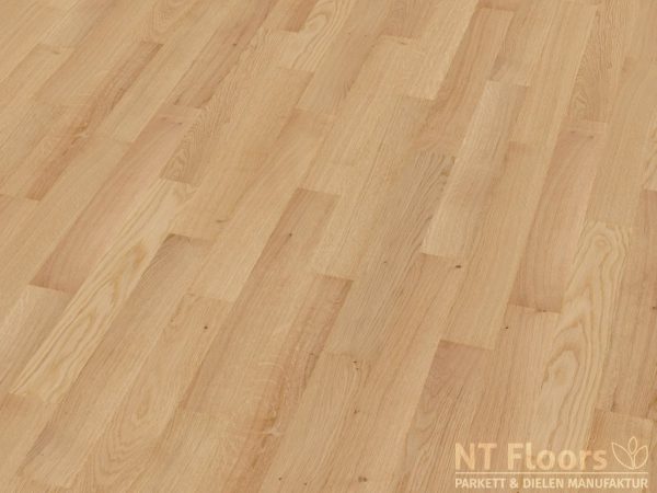 Stabparkett Eiche Select-Natur - 10-22mm - geschliffen, farblos vorgeölt - NT Floors Massivparkett