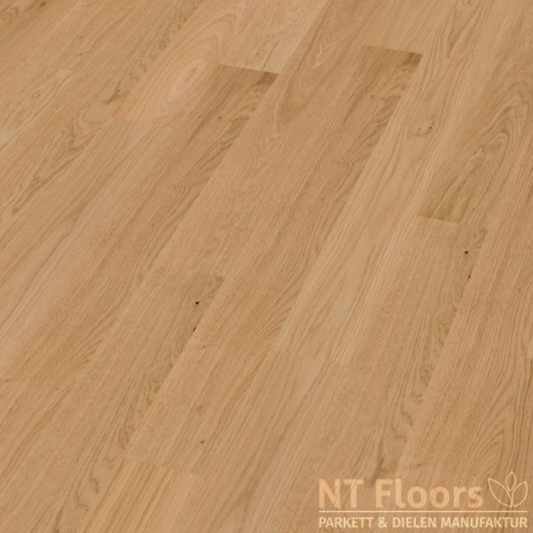 Stabparkett Eiche Select-Natur - 10-22mm - gebürstet, farblos vorgeölt - NT Floors Massivparkett