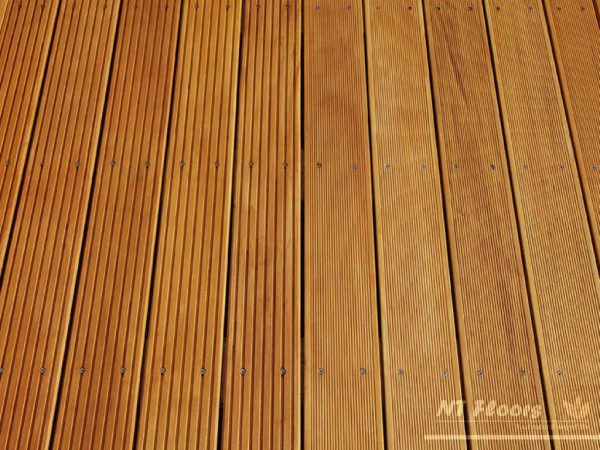 Holz Terrassendiele Garapa PRIME Systemdiele - Nut-Feder Kopfseitig - NT Floors Leipzig