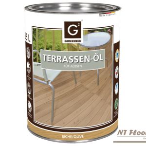 Terrassenöl Eiche Olive - pigmentiertes Öl für den Außenbereich - NT Floors