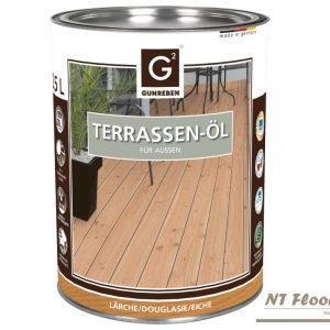 Terrassenöl Lärche Douglasie Eiche - pigmentiertes Öl für den Außenbereich - NT Floors