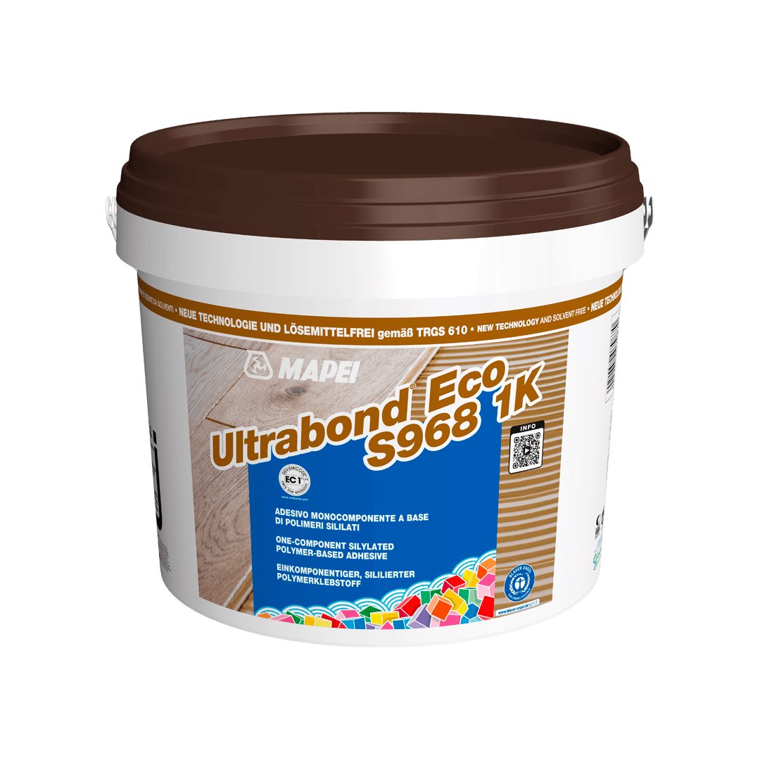 Mapei Parkettlebstoff Ultrabond ECO S968 1K - schubfester, einkomponentiger SMP Parkettkleber - NaBo Parkett Leipzig