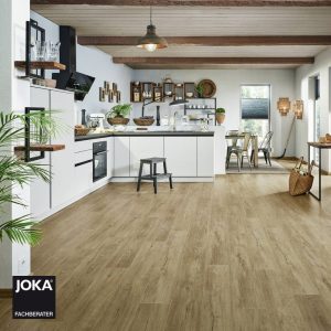 JOKA Laminatboden Skyline - Oak palebrown 5518 - 1-Stab Laminatdiele mit V4 Fase - Ambiente