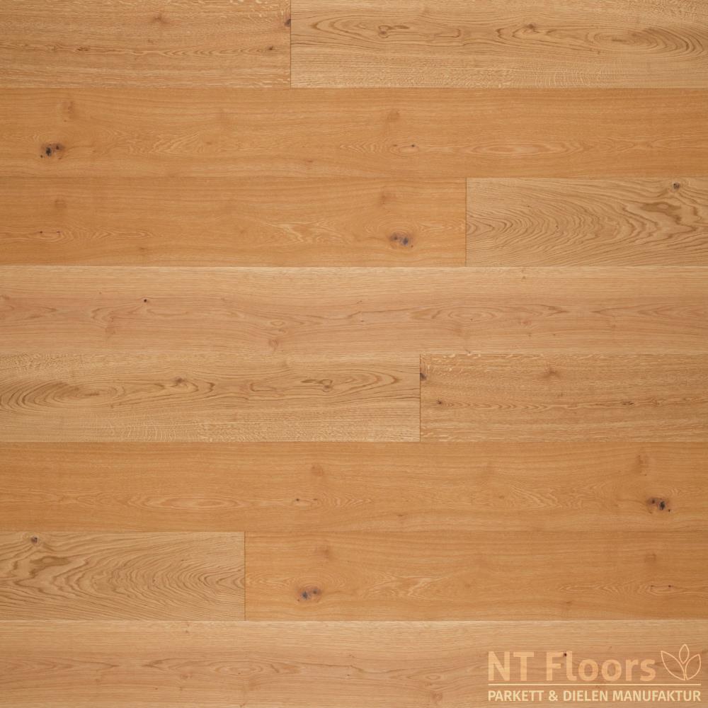 NT Floors Landhausdiele Eiche Natur XL - geschliffen oder gebürstet - farblos vorgeölt (American Wood Oil)