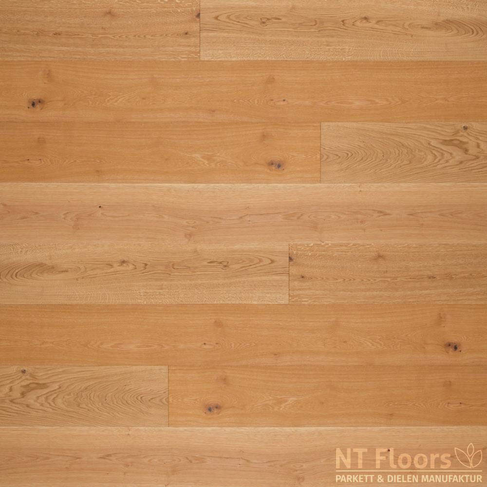 NT Floors Landhausdiele Eiche Natur XL - geschliffen oder gebürstet - farblos vorgeölt (American Wood Oil)