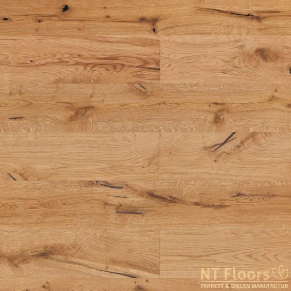 NT Floors Landhausdiele Eiche Rustikal - 3-Schicht Diele 5G-C Klick - geschliffen oder gebürstet, farblos vorgeölt (American Wood Oil)