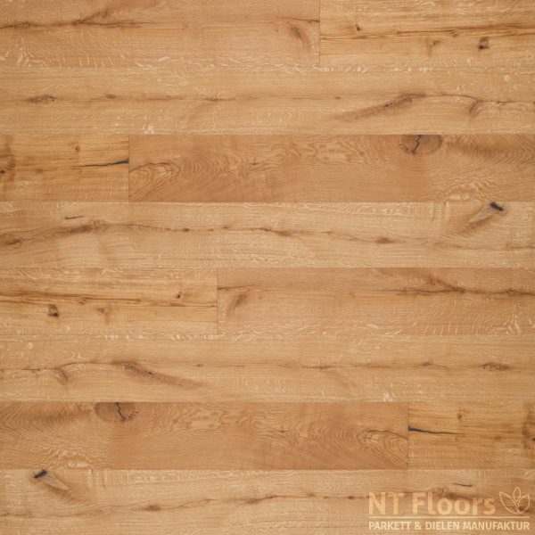 NT Floors Landhausdiele Eiche Rustikal XL - 3-Schicht Diele 5G-C Klick - geschliffen oder gebürstet, farblos vorgeölt (American Wood Oil)