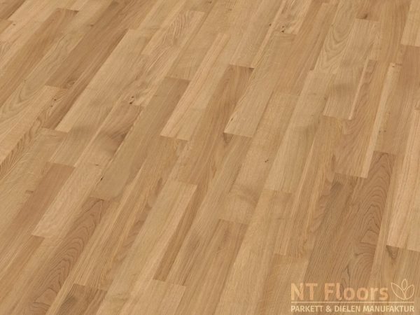 Stabparkett Eiche Naturell - 10-22mm - geschliffen geölt - NT Floors Massivparkett