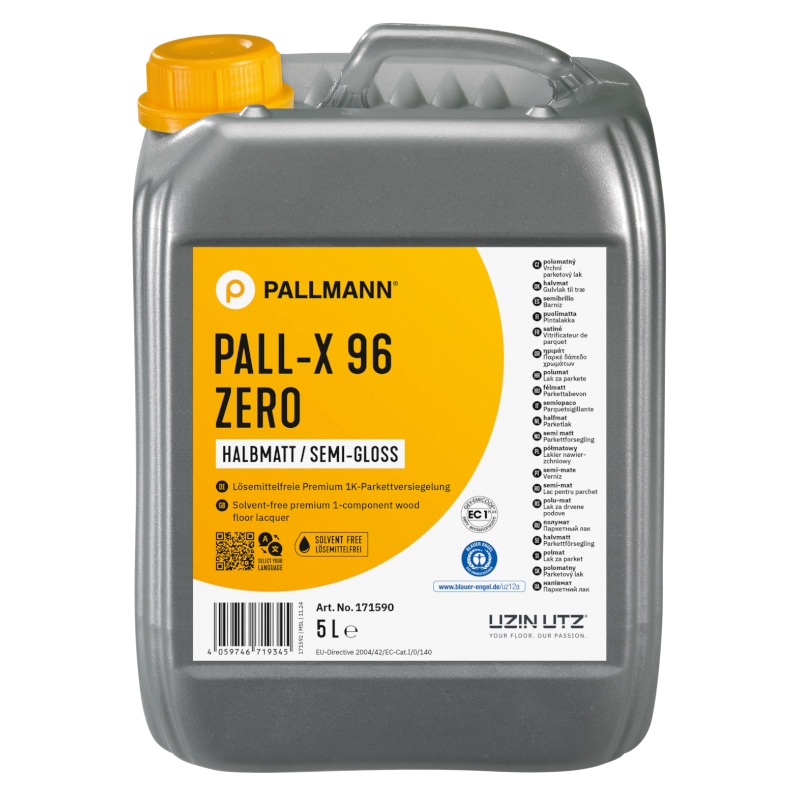 Pallmann Parkettlack PALL-X 96 ZERO - 1K (einkomponentig) lösemittelfreie Versiegelung für Parkett und Holzböden