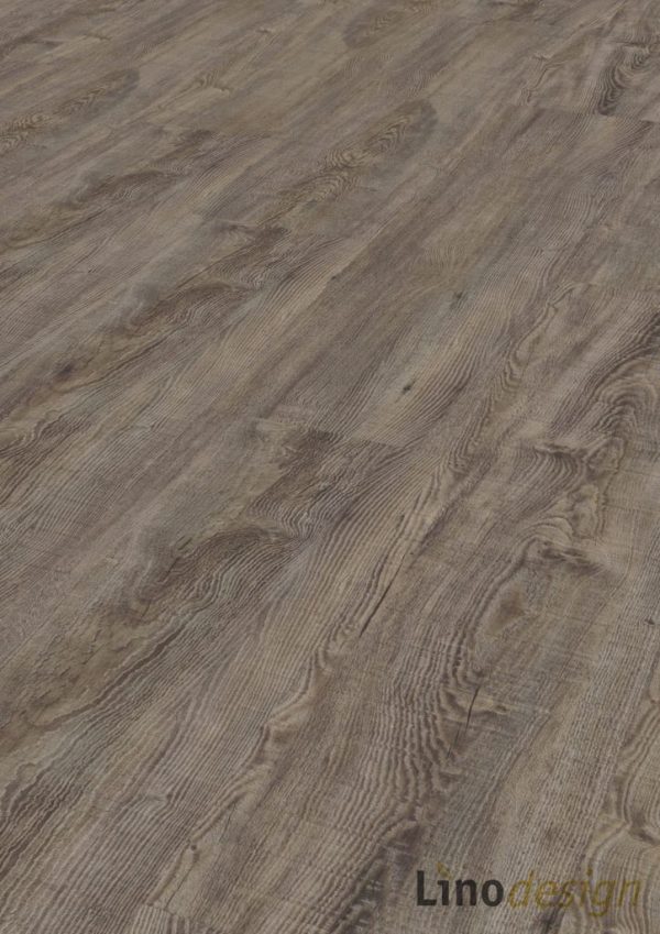 Linoleum LINODESIGN Torfeiche gealtert - verlegte Fläche - NaBo Parkett Leipzig