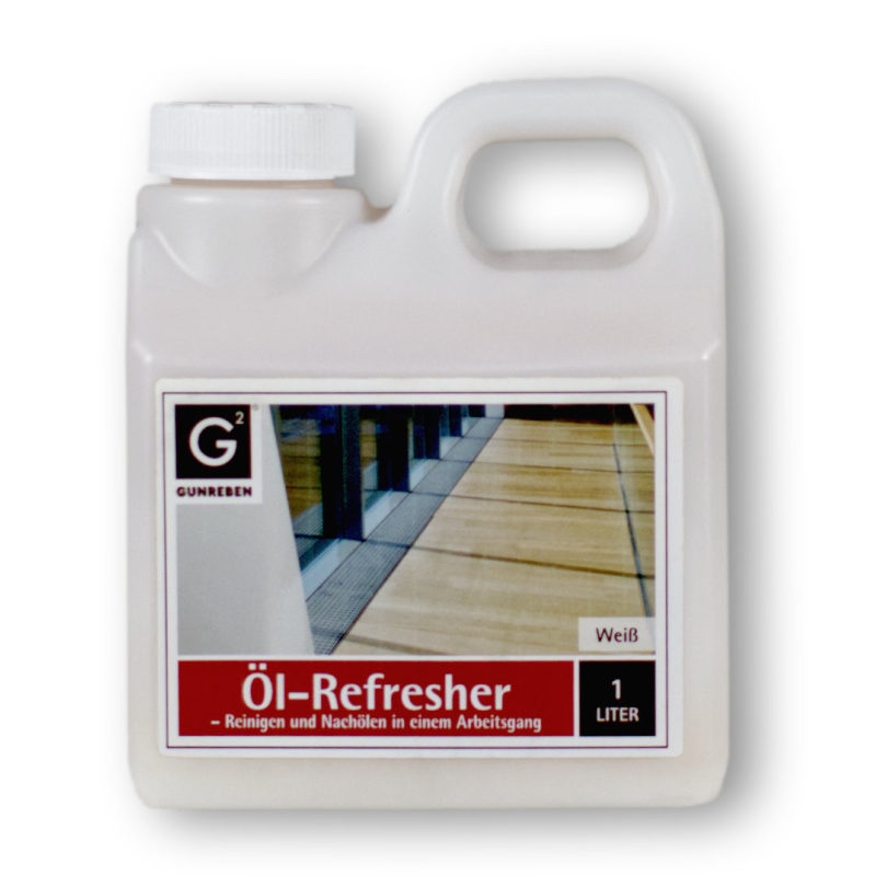 Ölrefresher weiss - Öl-Refresher zur Holzboden Reinigung und Pflege - ölen - von weiß geöltem Parkett und Holzböden