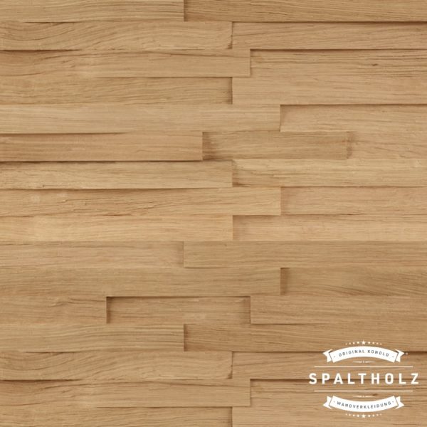 Spaltholz Wandelement Eiche 3cm - Konold