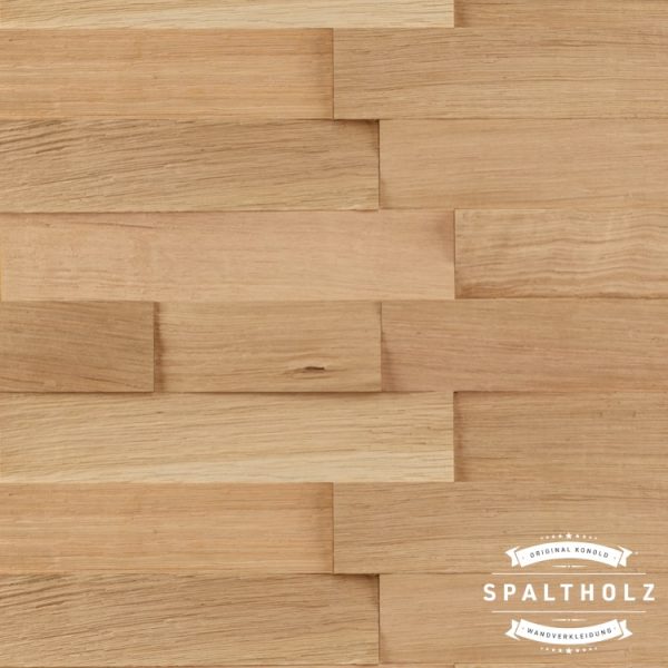 Spaltholz Wandelement Eiche 6cm - Konold